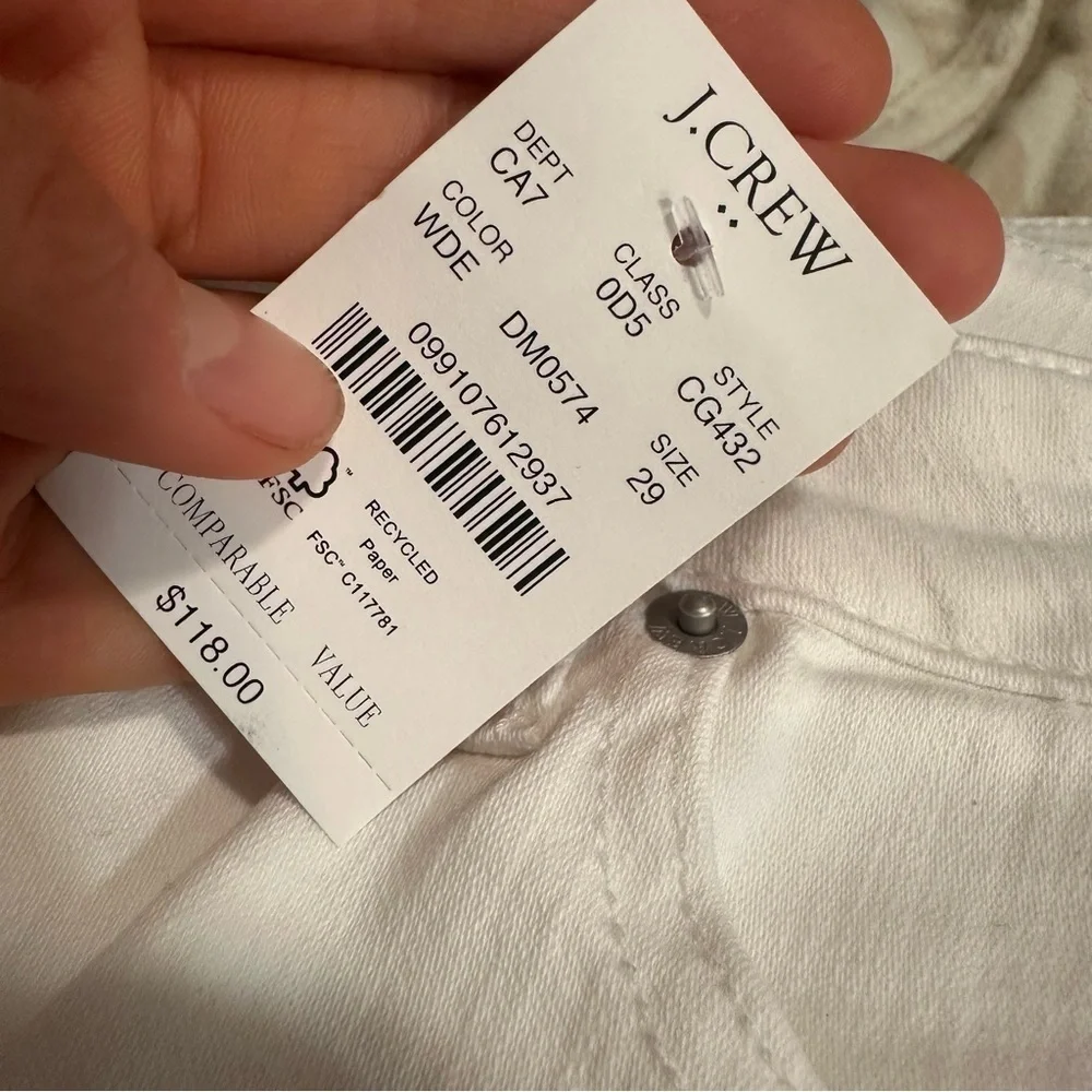 J Crew Curvy mid-rise flare crop jean in signature stretch